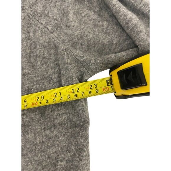 Zara Women Cardigan Sweater XL Gray Knitted Wool V Neck Front Back NWOT - Picture 6 of 8